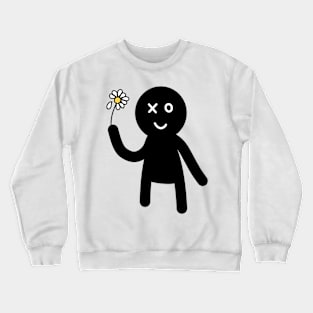 Little Guy with a Daisy Crewneck Sweatshirt